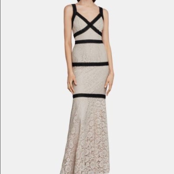 BCBG Dresses & Skirts - BCBG Banded Lace Gown